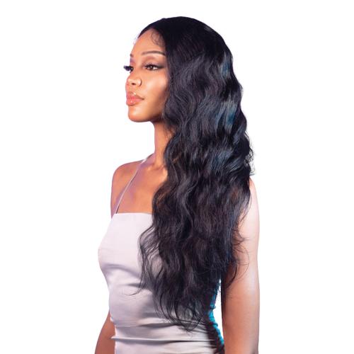 Shake-N-Go Virgin Remy Hair Weave Glossy 3 Bundles Body Wave Natural Black