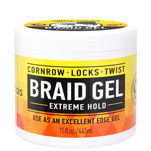 AllDay Locks Extreme Hold Braid Gel 15 oz
