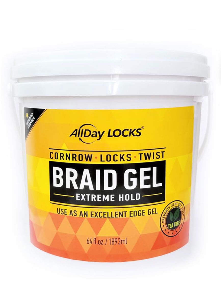 Allday Locks Extra Hold Braid Gel 64 oz