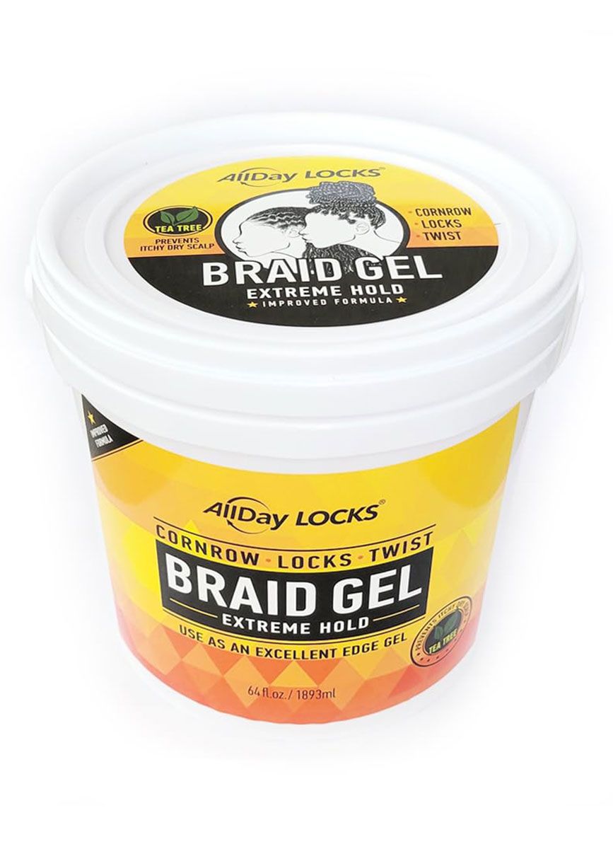 Allday Locks Extra Hold Braid Gel 64 oz