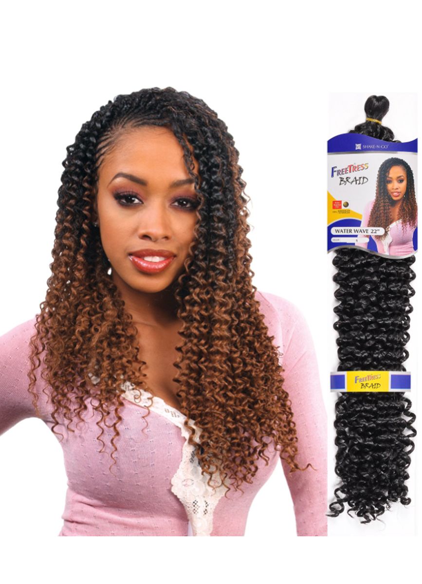 Freetress Braid Crochet Hair - Water Wave Bulk 22"