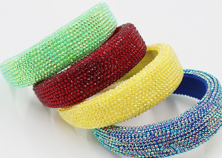 Wide Rhinestone Headbands
