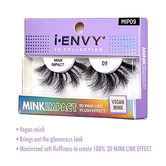 Kiss i-ENVY 3D Collection Mink Impact Vegan Mink Eyelashes