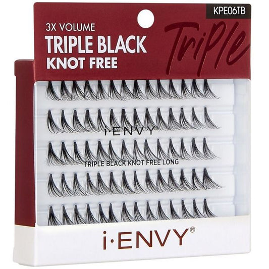 Kiss i-ENVY 3X Volume Triple Black Knot Free Long