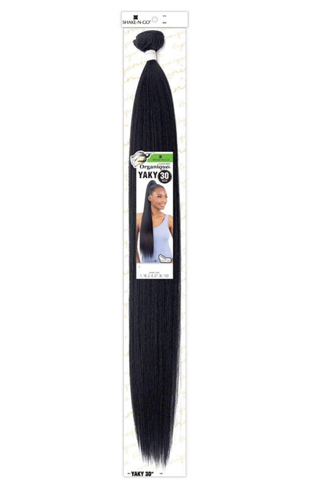 SHAKE N GO Organique Master Mix Weave Straight - 30"